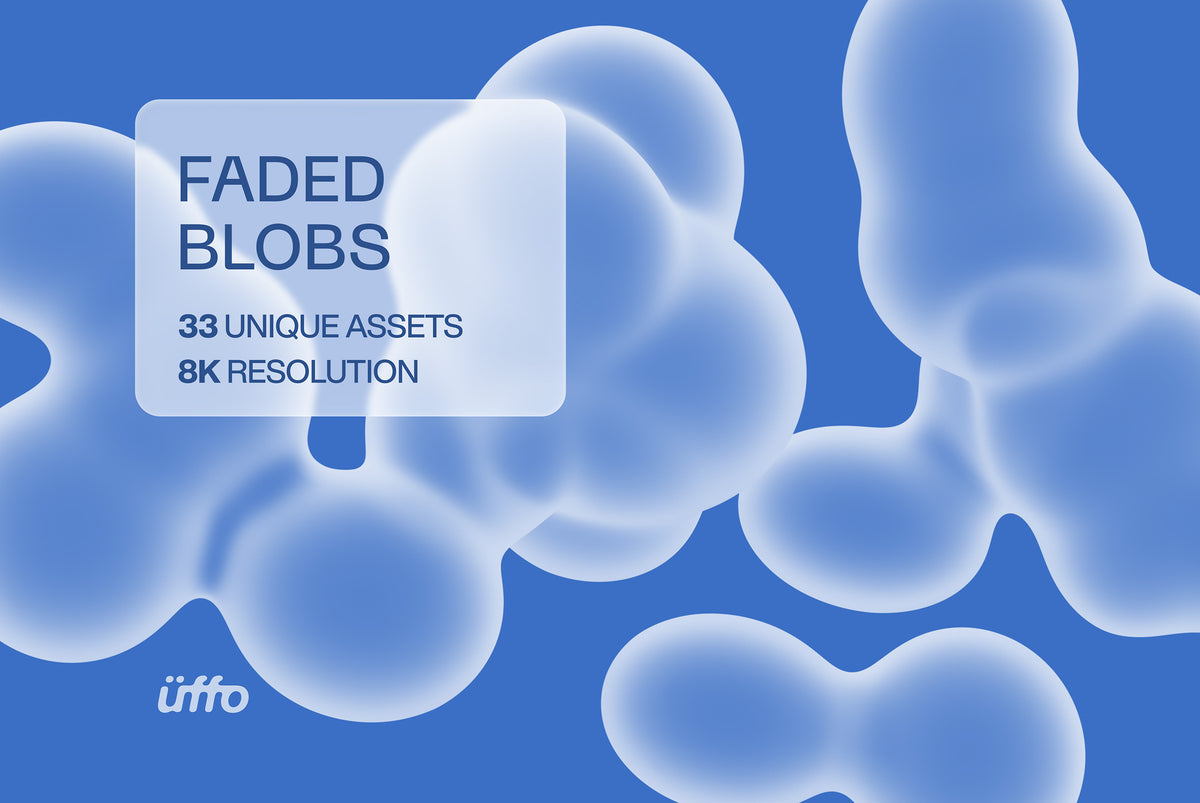 Faded Blobs - 8K Poster Graphic Elements
