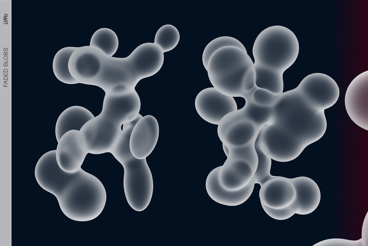 Faded Blobs - 8K Poster Graphic Elements