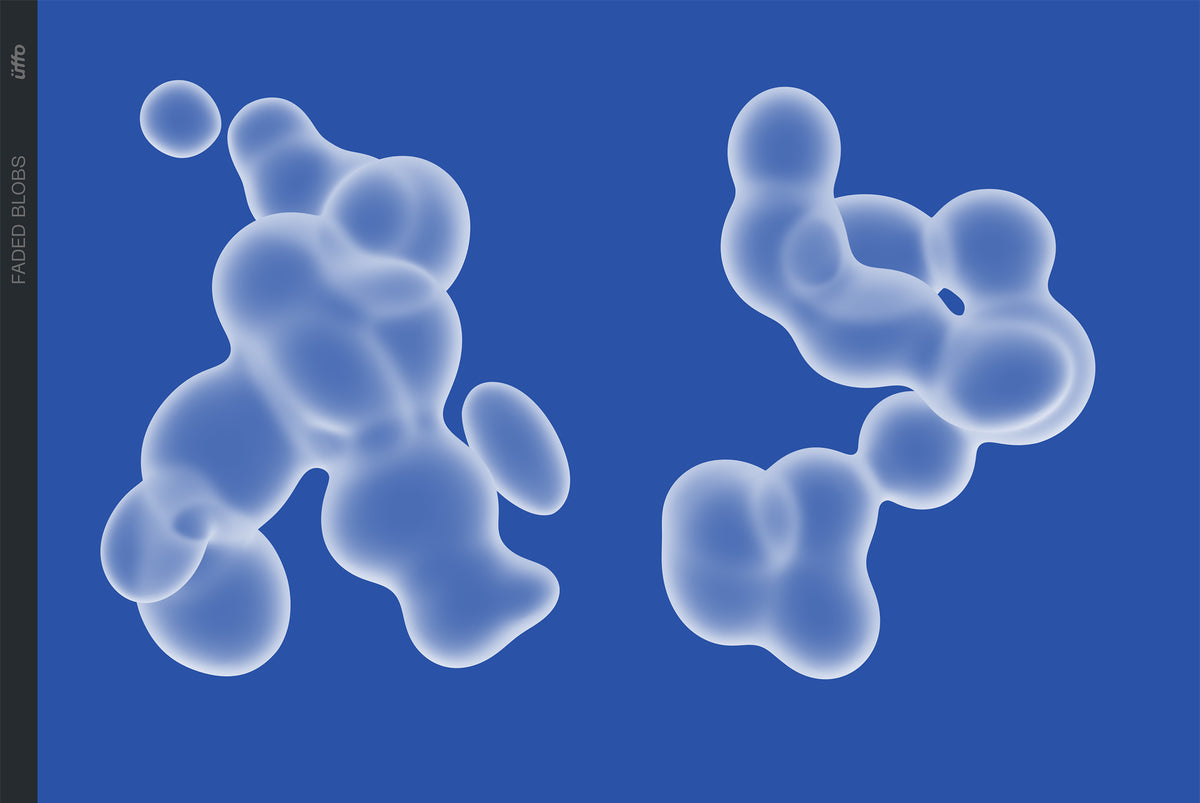 Faded Blobs - 8K Poster Graphic Elements