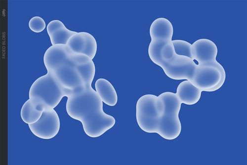 Faded Blobs - 8K Poster Graphic Elements