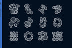 Faded Blobs - 8K Poster Graphic Elements