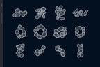 Faded Blobs - 8K Poster Graphic Elements